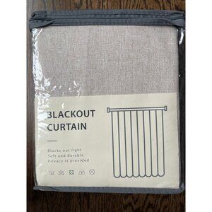 Blackout Curtains 50 x 90, Tan, 2 Panels